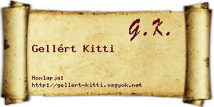 Gellért Kitti névjegykártya