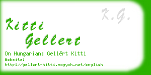 kitti gellert business card